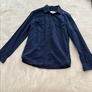 Goodfellow & Co Navy Long-Sleeve Casual Button-Down Shirt
